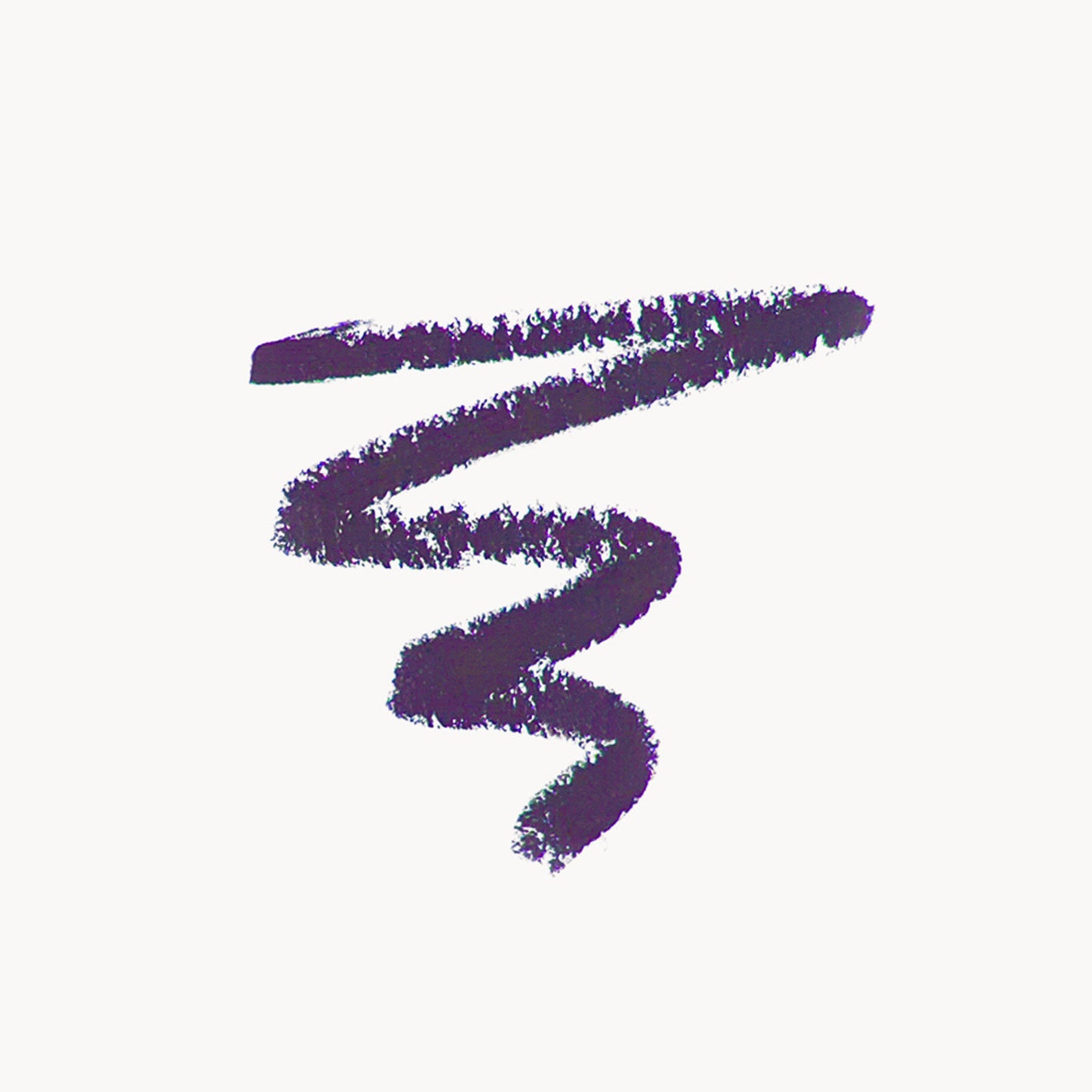 A thick deep purple scribble on a white background