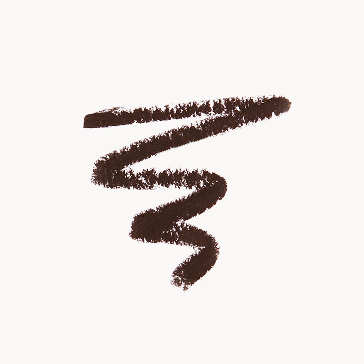 A thick earthy brown scribble on a white background