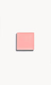 A square of nude pink cream blush on a white background