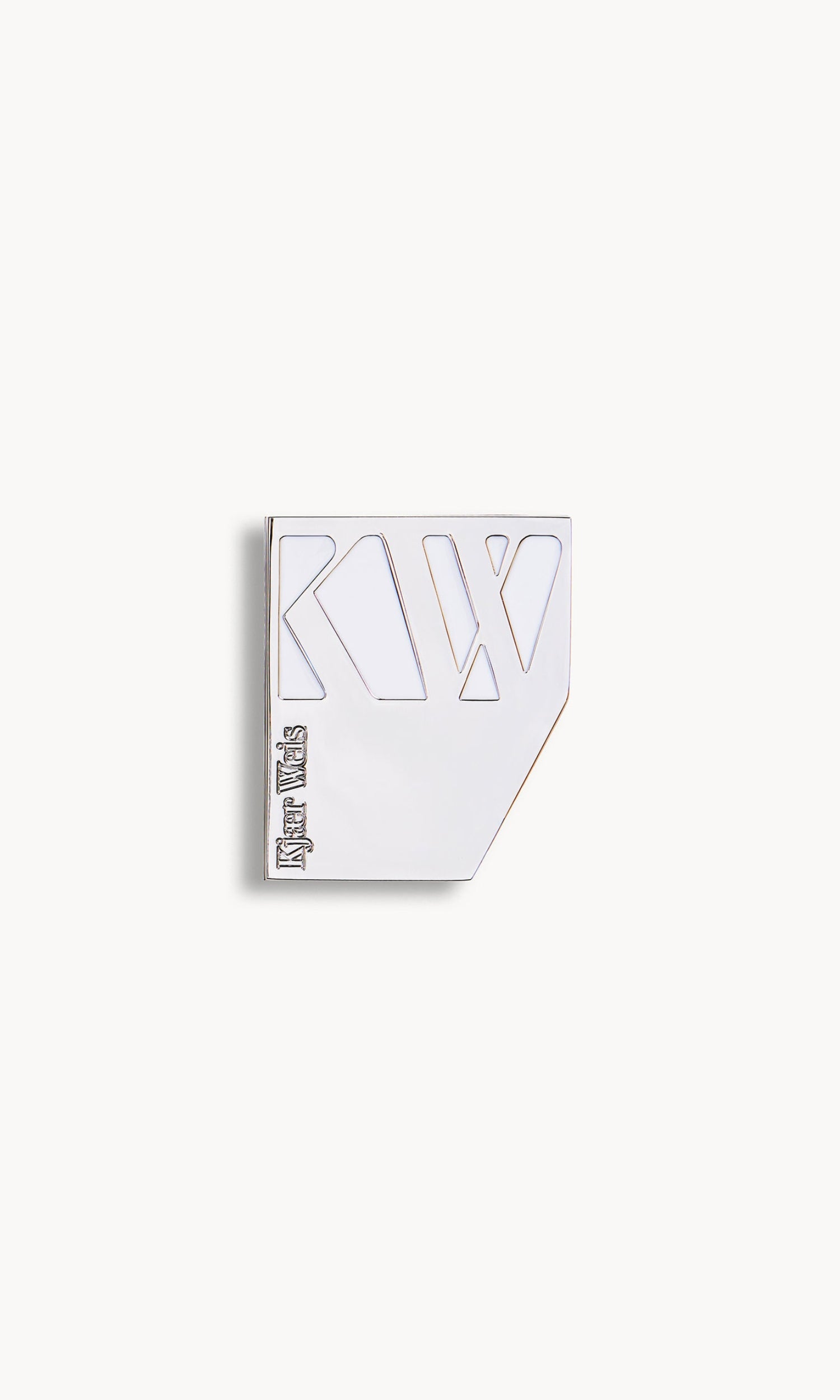 Solid metal palette with KW and Kjaer Weis embossed