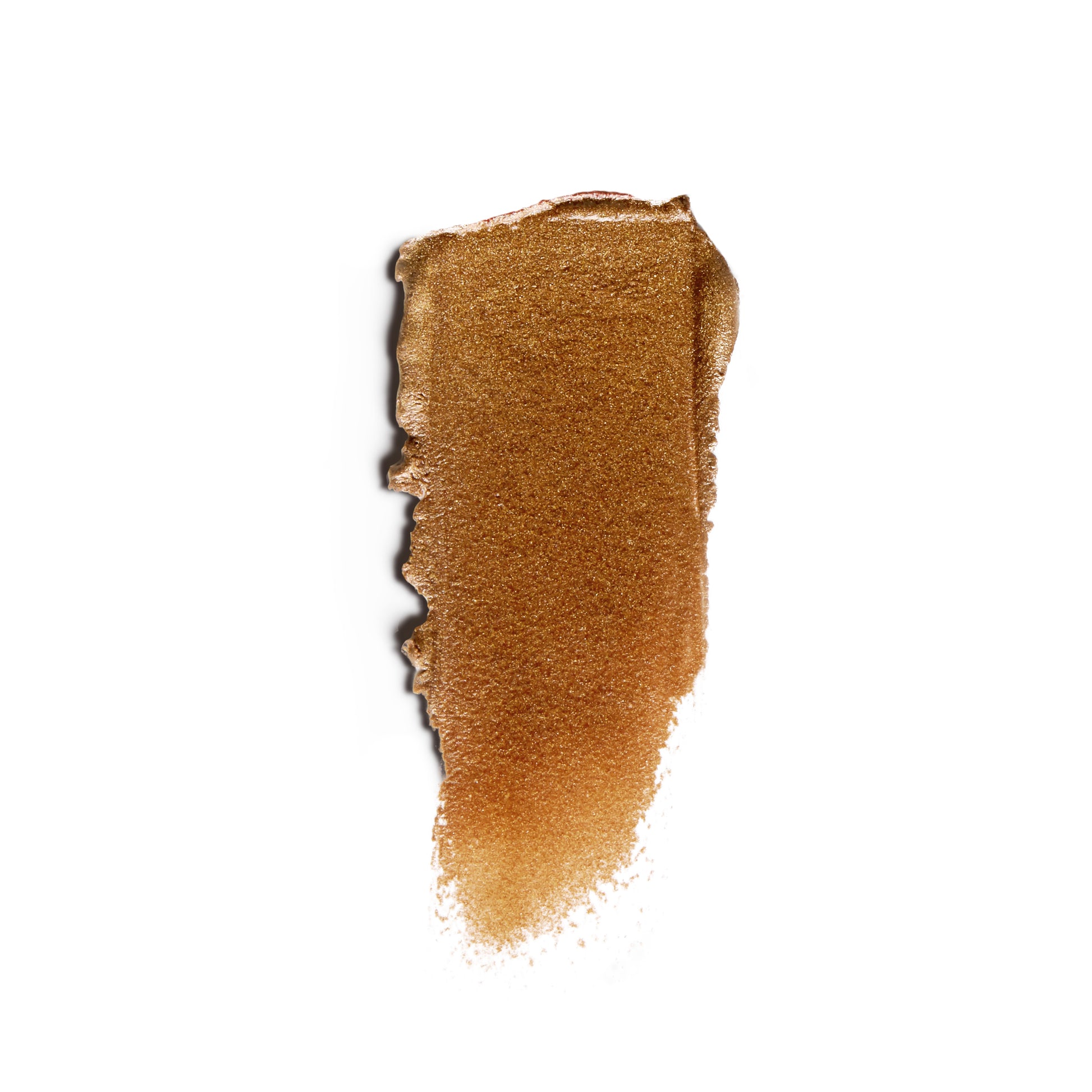 a wipe of cool-toned cream bronzer on a white background