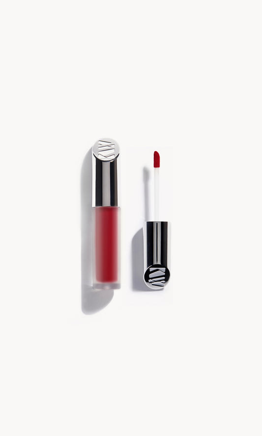 matte, naturally liquid lipstick--kw red