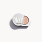 Solid metal KW palette with lid open to show light ivory eye shadow inside